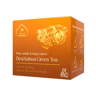 Herbal Desi Kahwa Green Tea Bags - (1 box of 15 sachets)